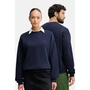 Lacoste hanorac de bumbac culoarea bleumarin, uni, SH7745 imagine