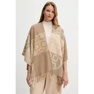 Gant poncho de lână culoarea bej, light, 4920262 imagine