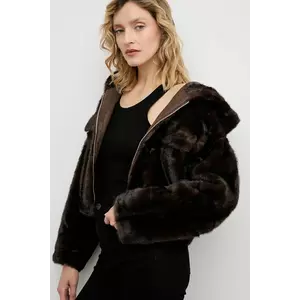 Answear.LAB geaca culoarea maro, de tranzitie imagine