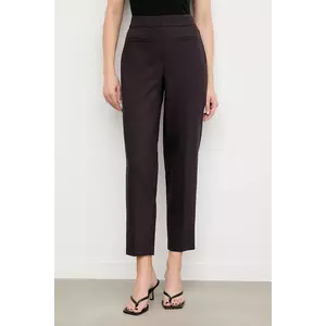 Answear.LAB pantaloni culoarea violet, fason tigareta, high waist imagine