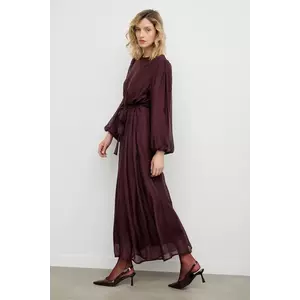 Answear.LAB rochie culoarea bordo, maxi, oversize imagine