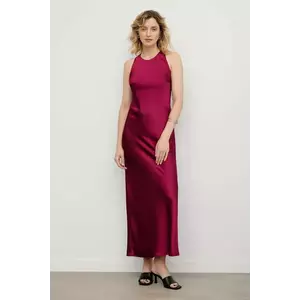 Answear.LAB rochie culoarea bordo, maxi, evazati imagine