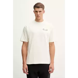 Hummel tricou din bumbac culoarea bej, cu imprimeu, 230029 imagine