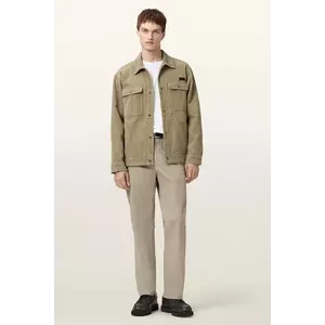 AllSaints pantaloni de bumbac BECKLEY culoarea bej, cu fason chinos, M022TD imagine