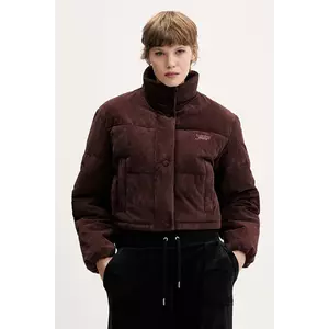 Tommy Jeans geacă culoarea maro, de iarnă, oversize, DW0DW21658 imagine