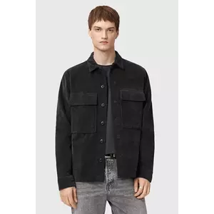 AllSaints cămașă HAWKER culoarea negru, relaxed, M017SD imagine