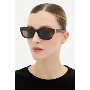 Saint Laurent ochelari de soare culoarea maro, SL M153 imagine