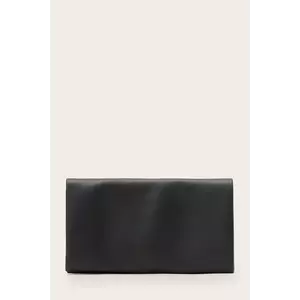 AllSaints portofel de piele HARLUNA culoarea negru, W208XD imagine