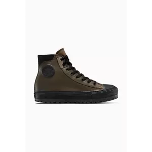 Converse teniși de piele Chuck Taylor All Star City Trek Wp culoarea maro, A13274C imagine