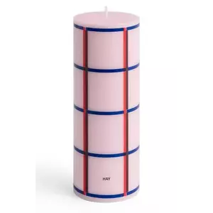 HAY lumânare decorativă Column Candle 7 x 20 cm culoarea roz imagine
