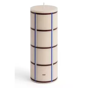 HAY lumânare decorativă Column Candle 7 x 20 cm culoarea bej imagine