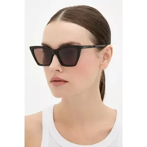 Alexander McQueen ochelari de soare culoarea maro, AM0536S imagine