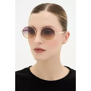 Chloé ochelari de soare culoarea auriu, CH0326S imagine