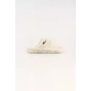 Karl Lagerfeld papuci de casă HYPNOS culoarea bej, KL80674 imagine