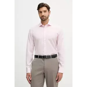 Hackett London cămașă din bumbac culoarea roz, cu guler italian, slim, HM304529 imagine
