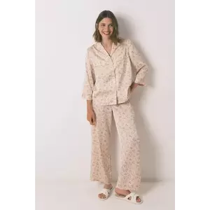 women'secret pijama culoarea roz, satin, 2542462 imagine