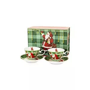 home & lifestyle set de cești și farfurioare pentru 2 persoane. 4-pack imagine