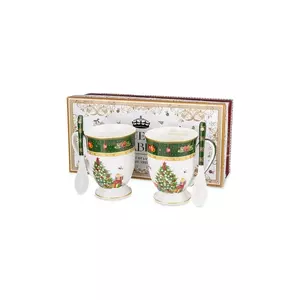 set de cești cu lingurițe pentru 2 persoane 4-pack imagine