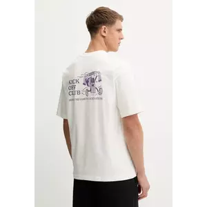 Hummel tricou din bumbac culoarea bej, cu imprimeu, 230025 imagine