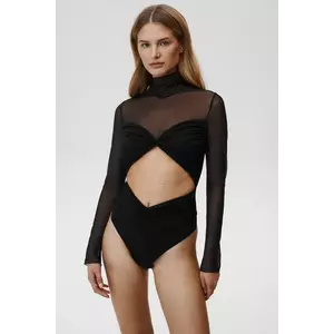 Undress Code body Thong culoarea negru, uni, 843 imagine