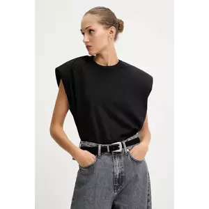 La Mania tricou din bumbac MARIKA culoarea negru, MARIKA imagine