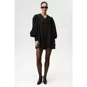 Undress Code rochie culoarea negru, mini, oversize, 1053 imagine