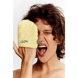 GLOV o mănușă pentru îndepărtarea machiajului și curățarea feței folosind doar apă. ICONIC MITT 8-pack culoarea galben imagine