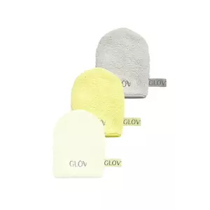 GLOV o mănușă pentru îndepărtarea machiajului și curățarea feței folosind doar apă. ICONIC MITT 3-pack culoarea bej imagine