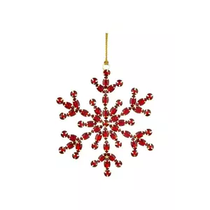 pandantiv decorativ 13, 5 x 11, 5 x 1 cm culoarea roșu imagine