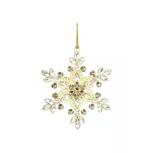 pandantiv decorativ 12, 5 x 10, 5 x 1 cm culoarea galben imagine