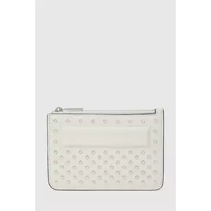 Karl Lagerfeld portofel de piele culoarea bej, A4W32028 imagine