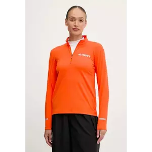 adidas TERREX longsleeve sport X-Country culoarea portocaliu, JD3943 imagine