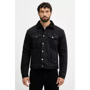 Pepe Jeans geacă jeans culoarea negru, de tranziție, oversize, PM40271609S0 imagine