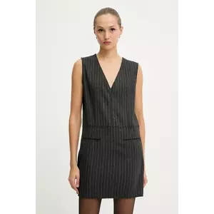 Iceberg rochie cu lână culoarea gri, mini, drept, H051 3082 imagine