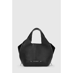 Karl Lagerfeld poșetă de piele culoarea negru, A4W30271 imagine