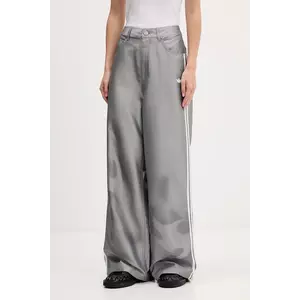 adidas Originals jeans Baggy Shine Dnm culoarea gri, KE9800 imagine