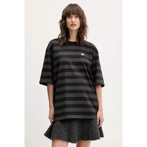 adidas Originals tricou din bumbac Striped Ss Tee culoarea negru, KF2321 imagine