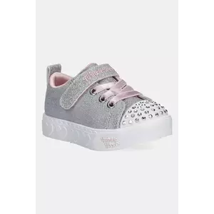 Skechers teniși copii HEART STEPS - SHIMMER SWEETIE culoarea gri, 314620N imagine