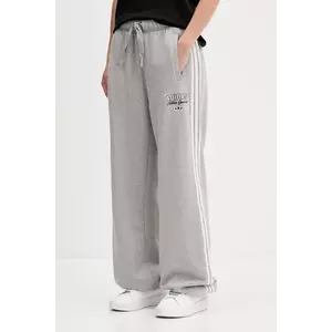 adidas Originals pantaloni de trening din bumbac GFX SWEATPANTS culoarea gri, cu imprimeu, KF2313 imagine