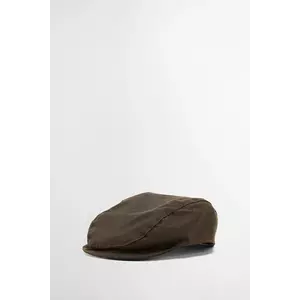 Barbour șapcă de câine Dog Wax Flat Cap culoare verde imagine