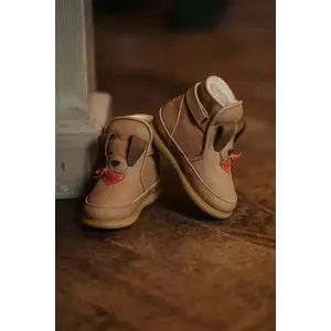 Donsje pantofi din nubuc pentru bebeluși Jidde Shoes Western Dog culoare maro 1504903 imagine