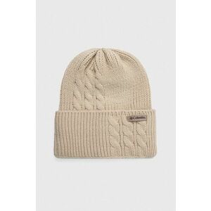 Columbia caciula Agate Pass culoarea bej, din tricot gros, 2053181 imagine