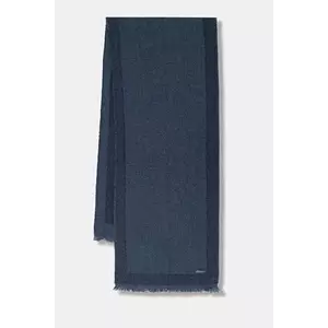 United Colors of Benetton fular culoarea bleumarin, cu imprimeu, 67M5DU01U imagine