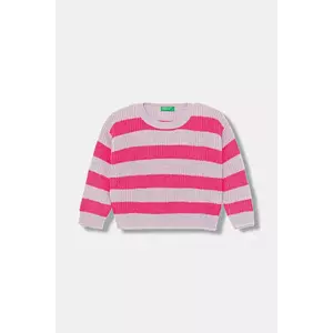 United Colors of Benetton pulover copii culoarea violet, 1Z8SH102W imagine