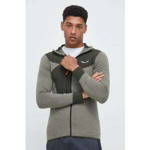 Salewa hanorac Puez 2 Dry barbati, culoarea verde, cu glugă, modelator imagine