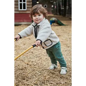 Mayoral pantaloni din catifea pentru copii culoarea verde, neted, 2507 imagine