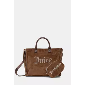 Juicy Couture poșetă Iris Velvet culoarea maro, BIJIR8944WZC imagine