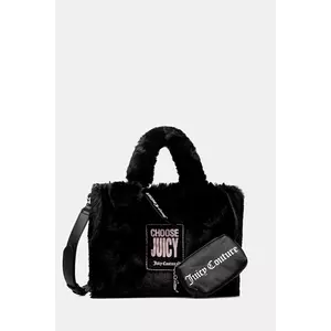 Juicy Couture poșetă Iris Fur culoarea negru, BIJIR8956WZC imagine