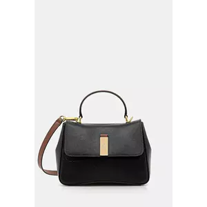 Pollini poșetă de piele culoarea negru, PC4422PP0N QH1 imagine
