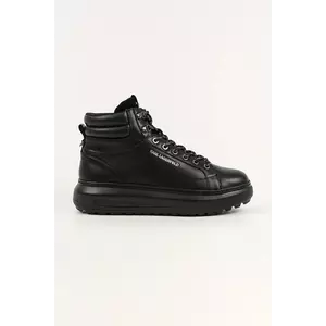 Karl Lagerfeld sneakers din piele KAPRI LUG culoarea negru, KL57555 imagine